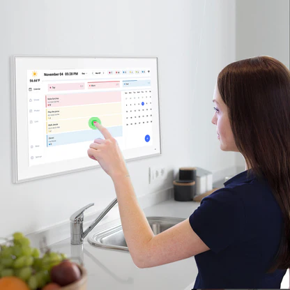 Digital Calendar, 15.6inch Smart WiFi Digital Calendar&Chore Chart, 1920 * 1080 IPS Touch Screen HD Display for Family Schedules, Wall-Mounted, Share Moments Instantly from Anywhere